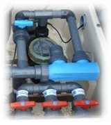 cellule electrolyseur dans bloc filtration Desjoyaux